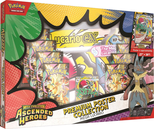 Ascended Heroes Premium Poster Collection Mega Lucario