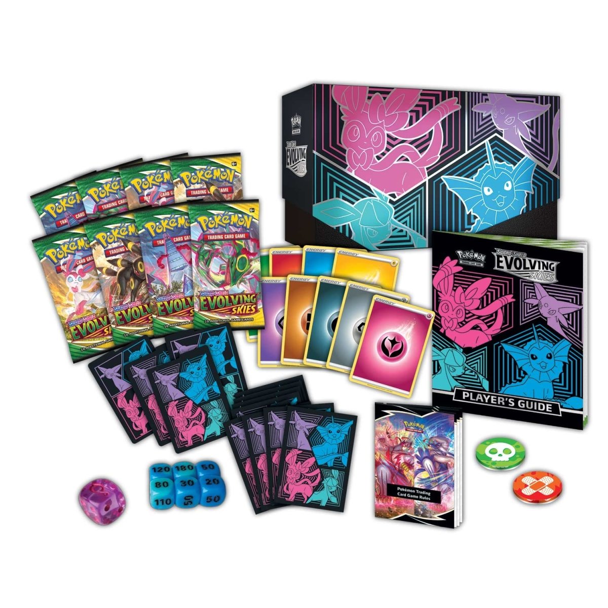 Evolving Skies: Elite Trainer Box (ETB) (Vaporeon, Espeon, Glaceon & Sylveon)