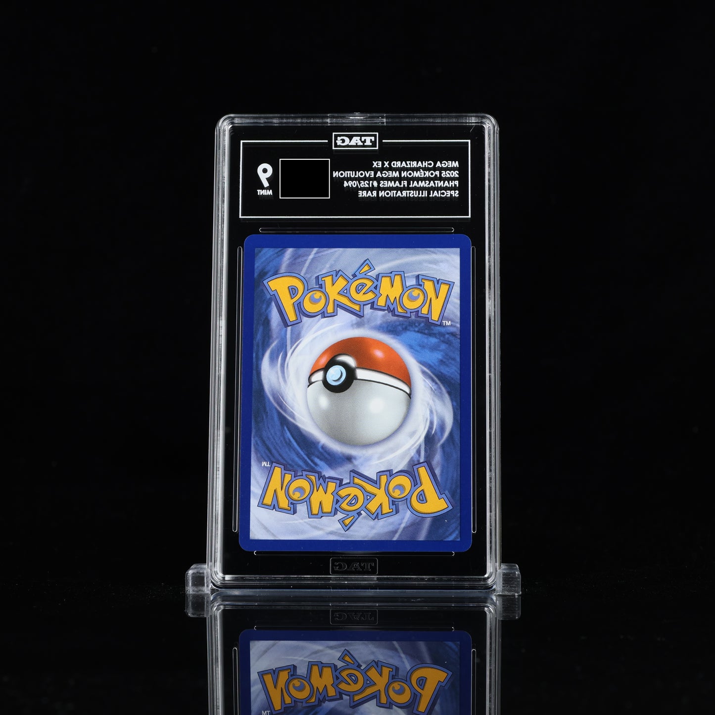 Mega Charizard X EX 2025 Pokémon #125/094 Phantasmal Flames MINT - TAG 9