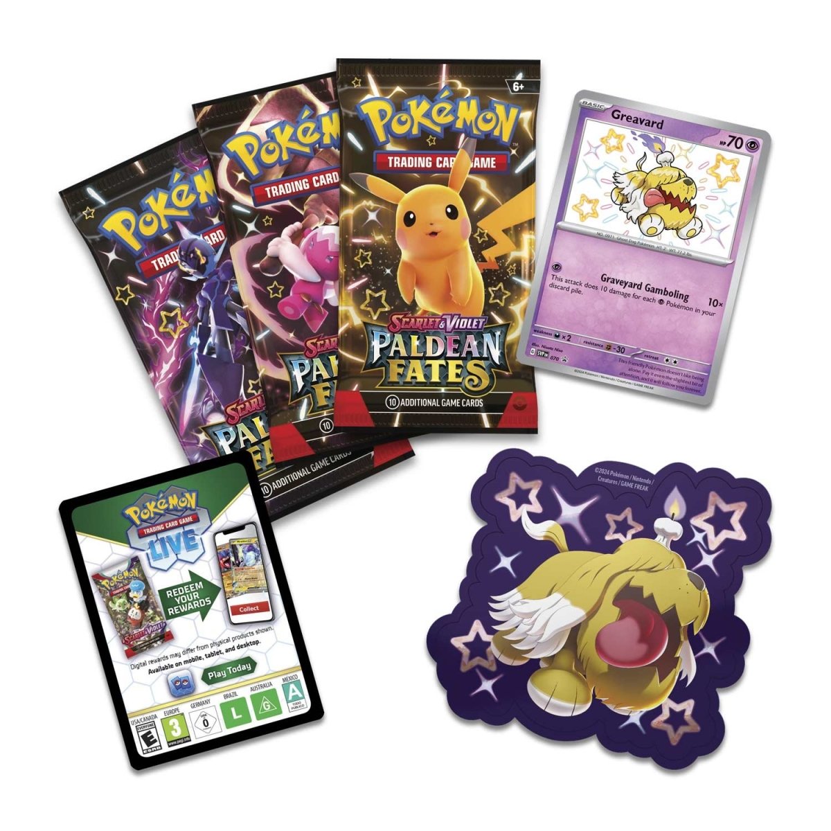 Paldean Fates Tech Sticker Collection (Shiny Greavard)