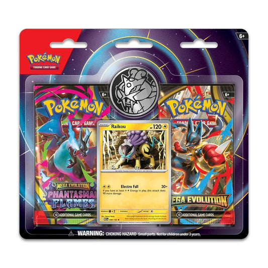 Mega Evolution & Phantasmal Flames 2-Pack Blister Raikou