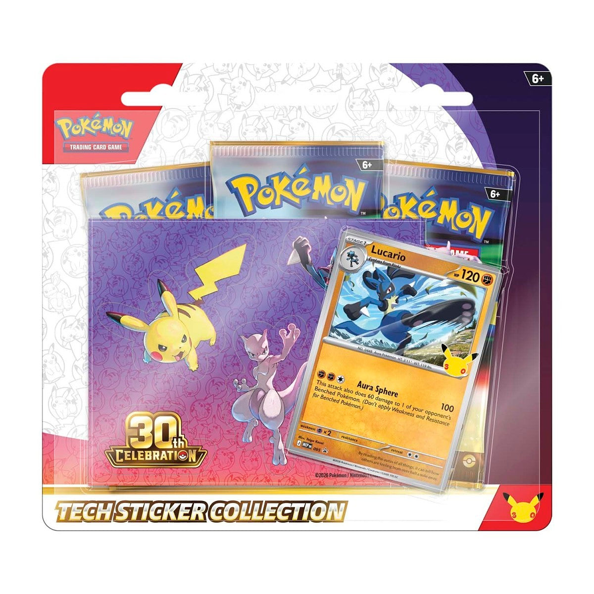 30th Celebration Tech Sticker Collection (Lucario)