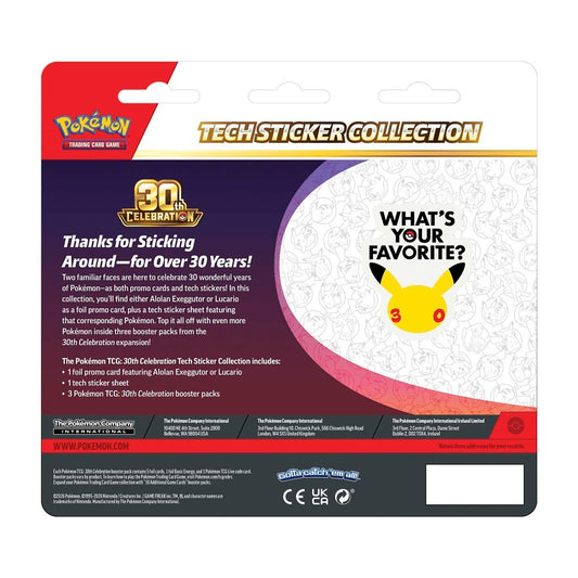 30th Celebration Tech Sticker Collection (Lucario)