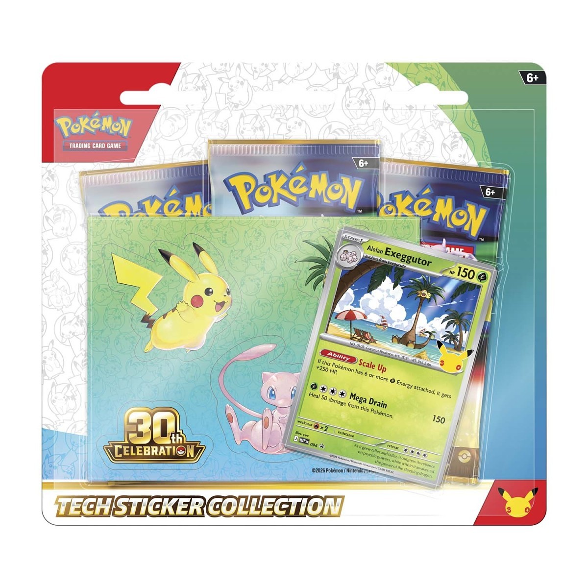30th Celebration Tech Sticker Collection (Alolan Exeggutor)