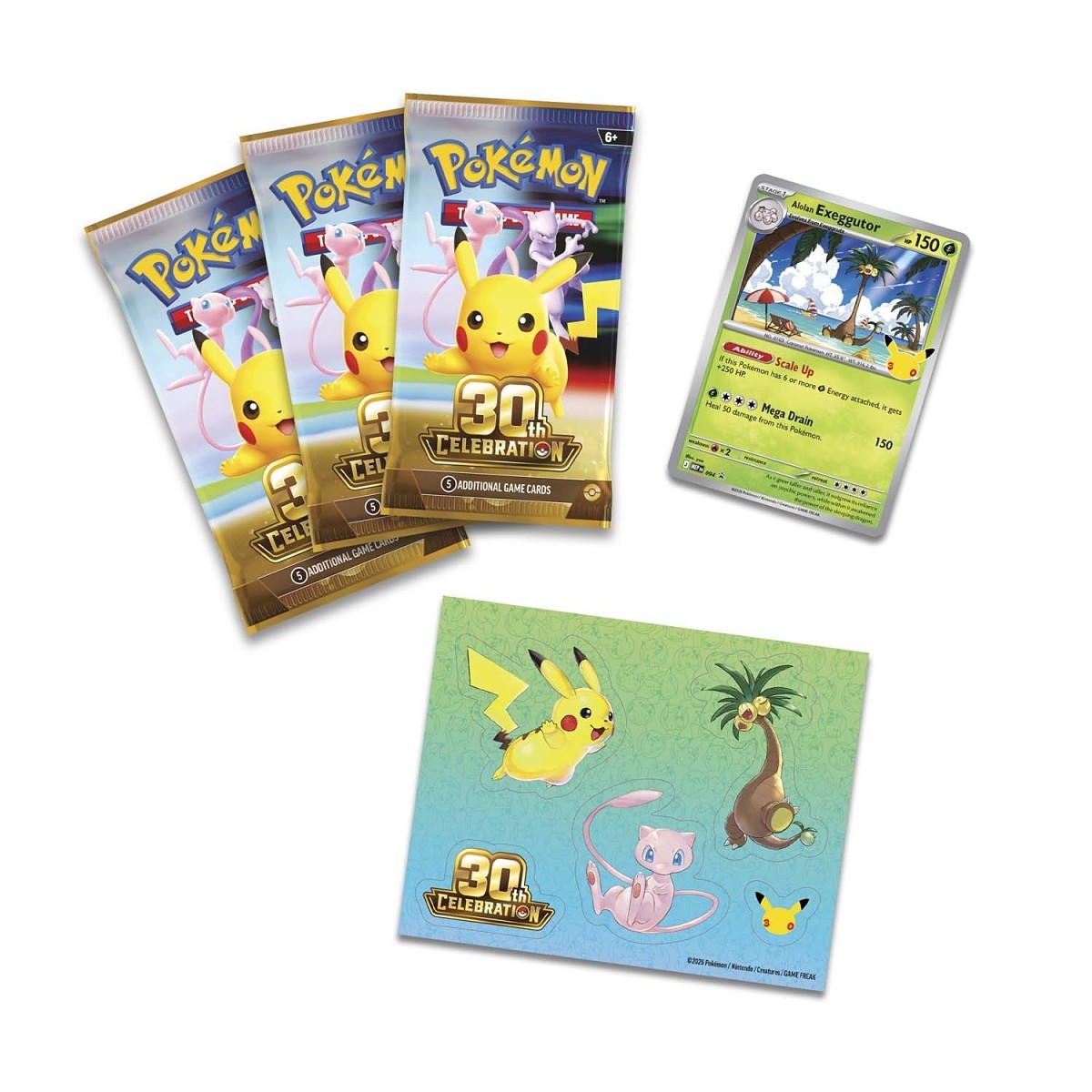 30th Celebration Tech Sticker Collection (Alolan Exeggutor)