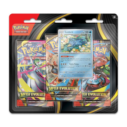 Mega Evolution 3 Pack Blister Golduck