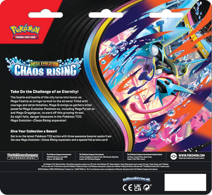Chaos Rising Triple Pack (1 Foil Promo Card & 3 Booster Packs)