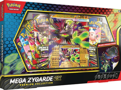 Perfect Order Mega Zygarde ex Premium Collection with 8 Booster Packs