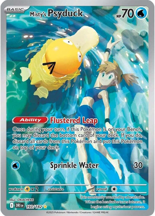 Misty's Psyduck - 193/182 - SV10: Destined Rivals (DRI) - MINT Condition