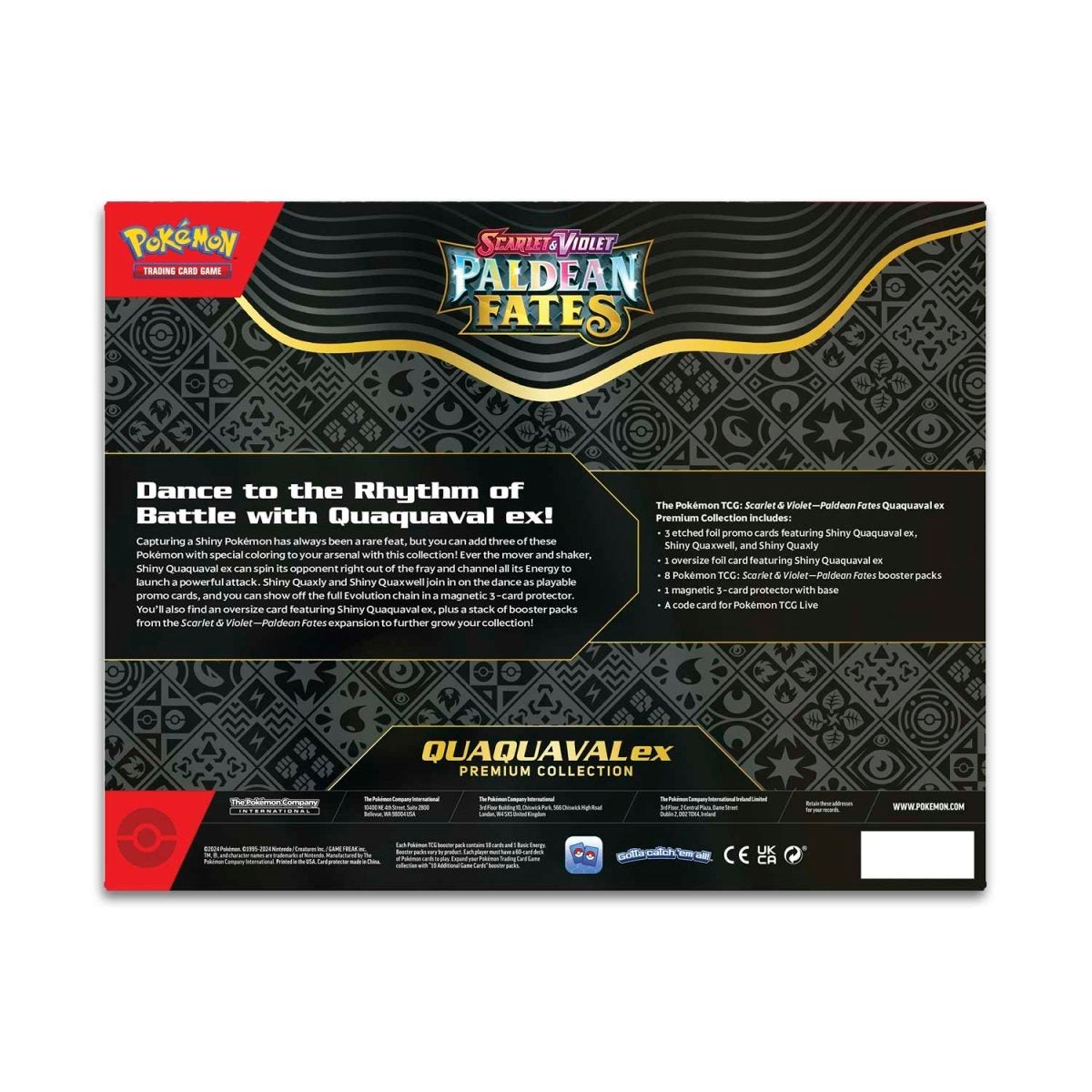 Paldean Fates Quaquaval ex Premium Collection