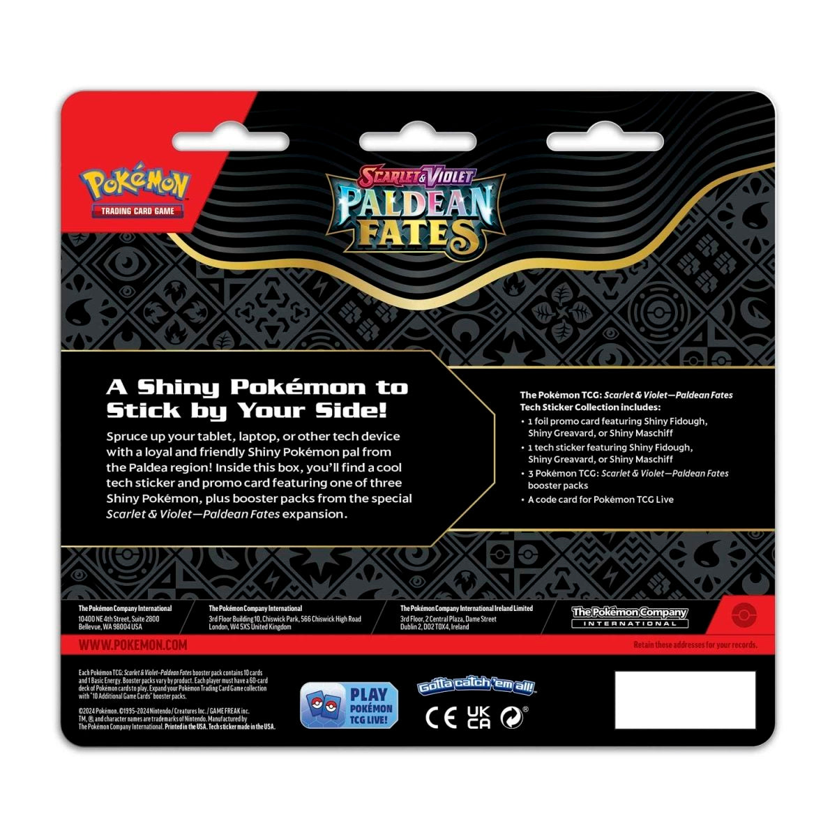 Paldean Fates Tech Sticker Collection (Shiny Maschiff)