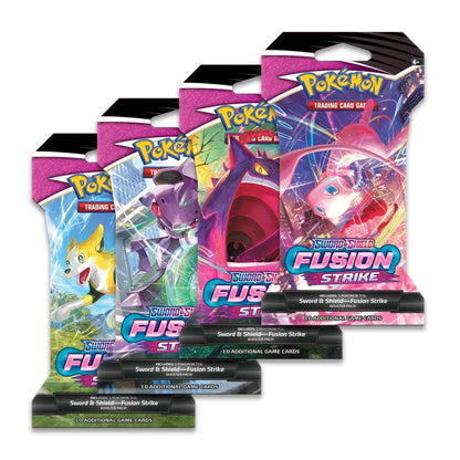 Pokémon TCG Sword & Shield-Fusion Strike Pack - 10 Cards (Lot of 4)