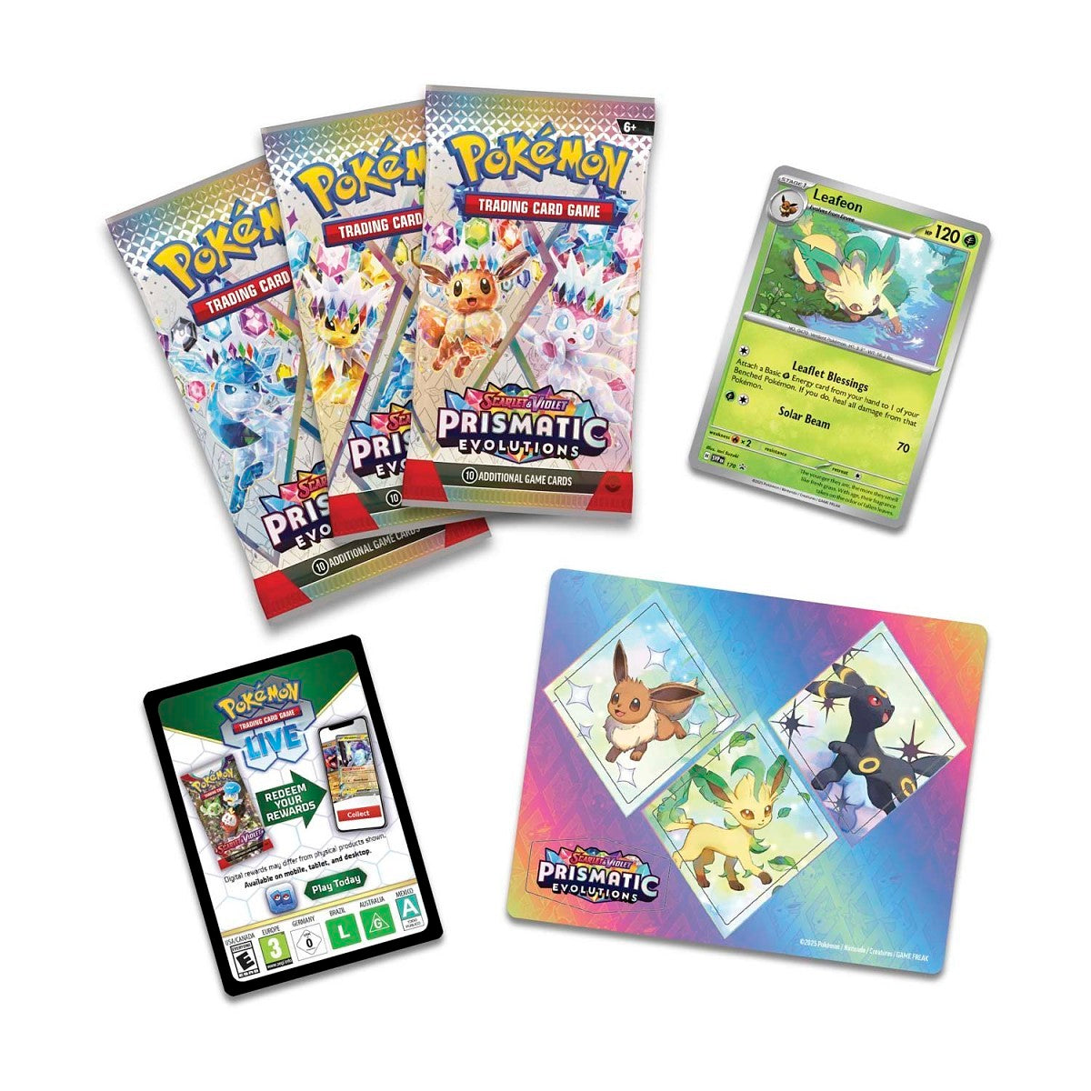 Prismatic Evolutions Tech Sticker Collection (Leafeon)