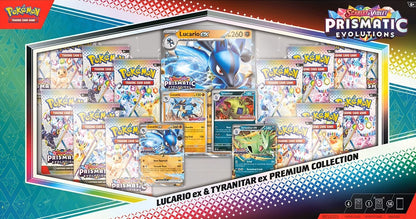 Prismatic Evolutions Lucario ex & Tyranitar ex Premium Collection