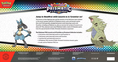 Prismatic Evolutions Lucario ex & Tyranitar ex Premium Collection
